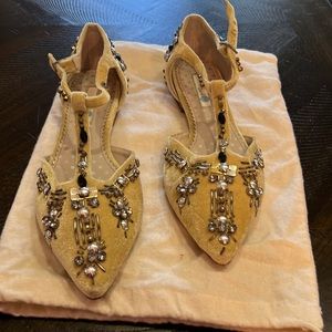 Boden yellow pointed flats